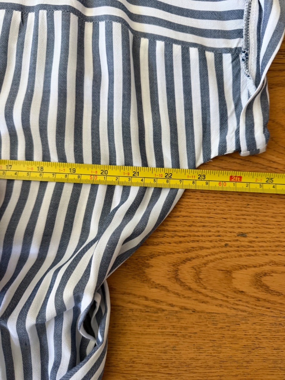 Carly Jean Blue White Maxi Shirt Dress w/Belt (Size S) - Picture 4 of 7